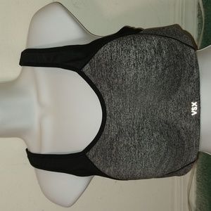 NWOT VSX Sports Bra Grey & Black 36C